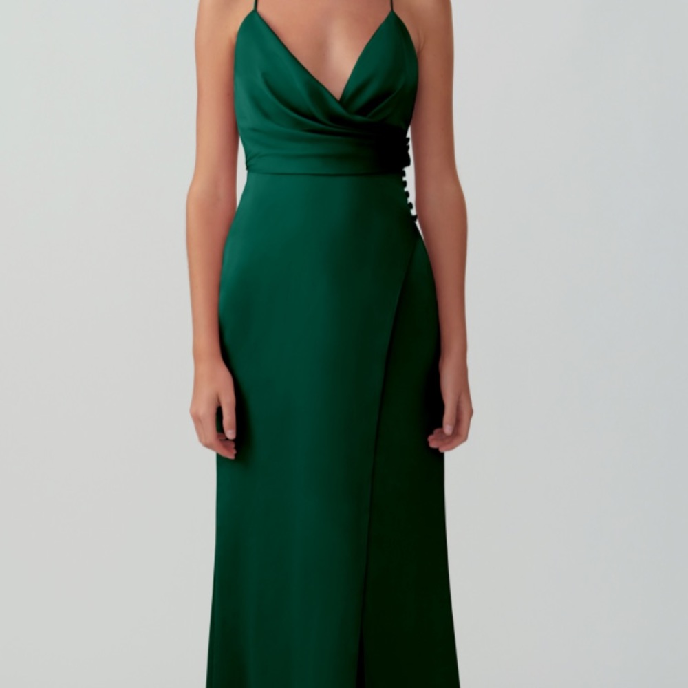 Fame & Partners | satin maxi dress